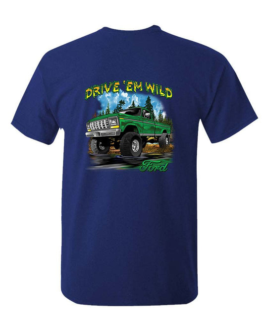 Ford Drive ’Em Wild Truck Unisex Cotton T-Shirt