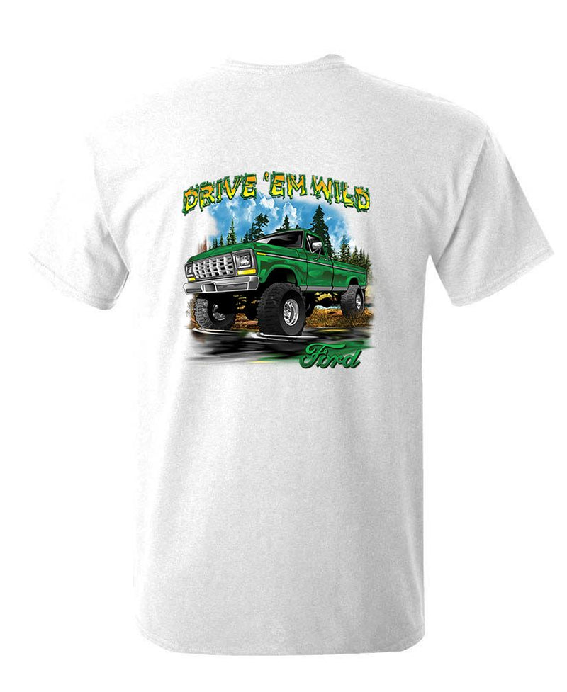 Ford Drive ’Em Wild Truck Unisex Cotton T-Shirt