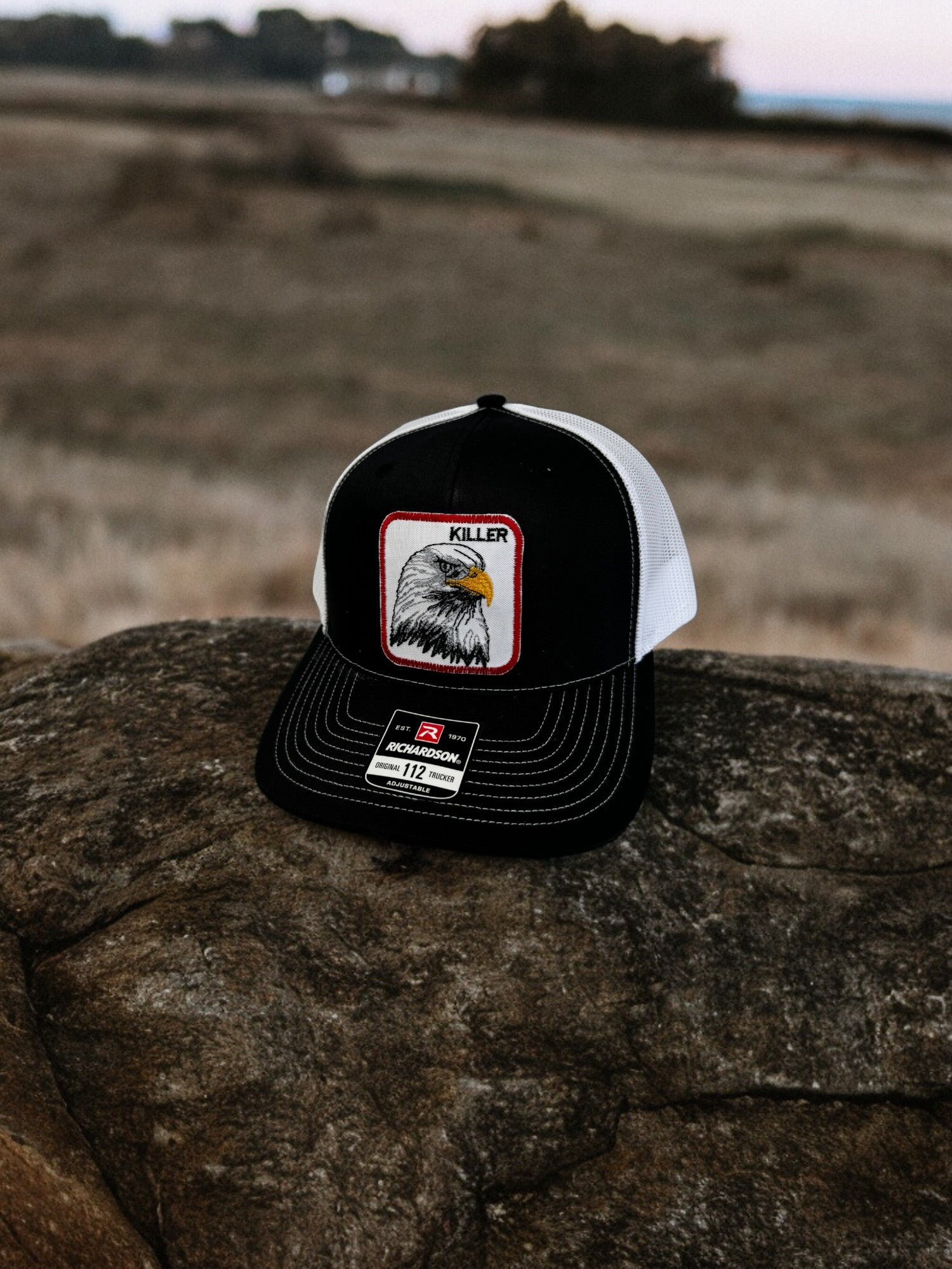 The Goozler Killer Eagle Patch Hat Unisex Adjustable Snap Back Embroidered Trucker Hat Mens Womens Patriotic America USA