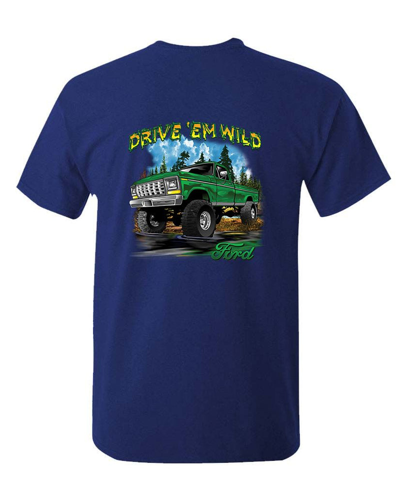 Ford Drive ’Em Wild Truck Unisex Cotton T-Shirt