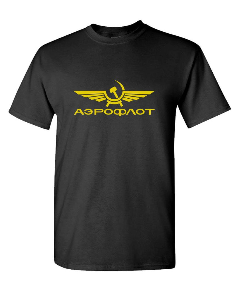 AEROFLOT - retro funny russian airline - Cotton Unisex T-Shirt