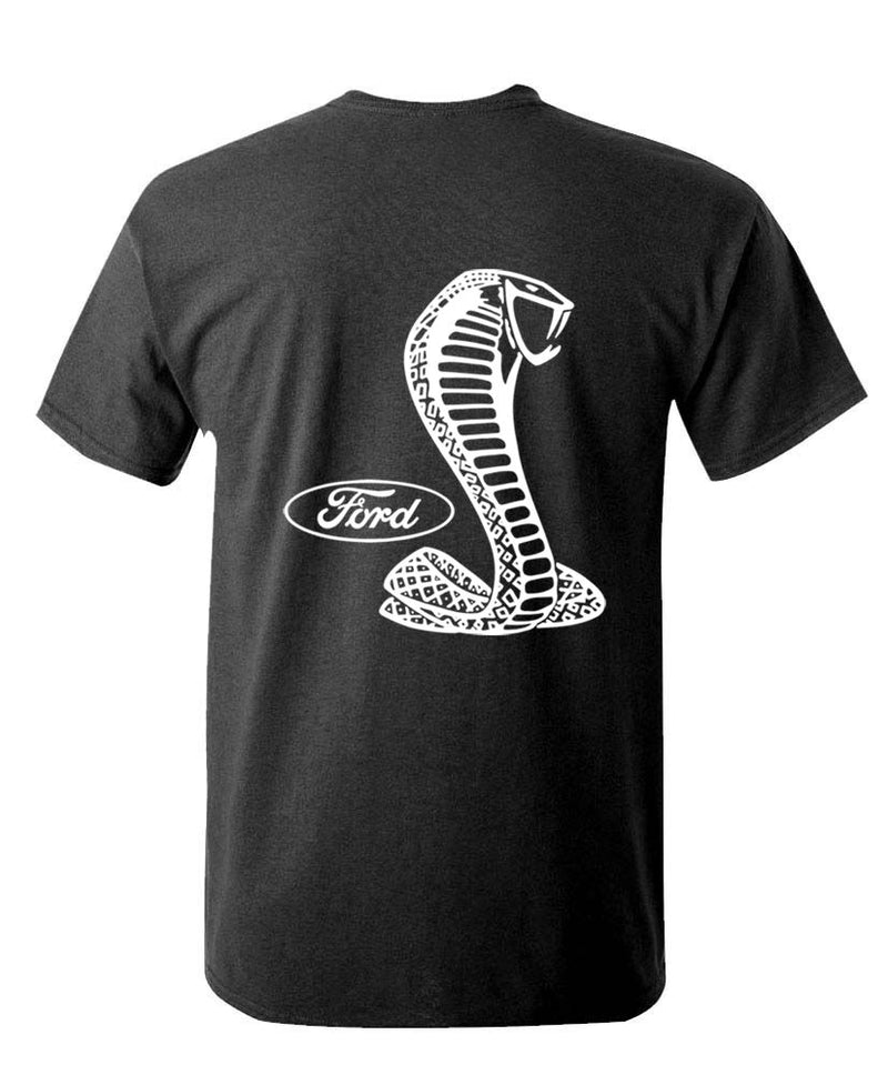 Ford Mustang Cobra Snake Logo T-Shirt Black Tee – Shelby GT500 Graphic