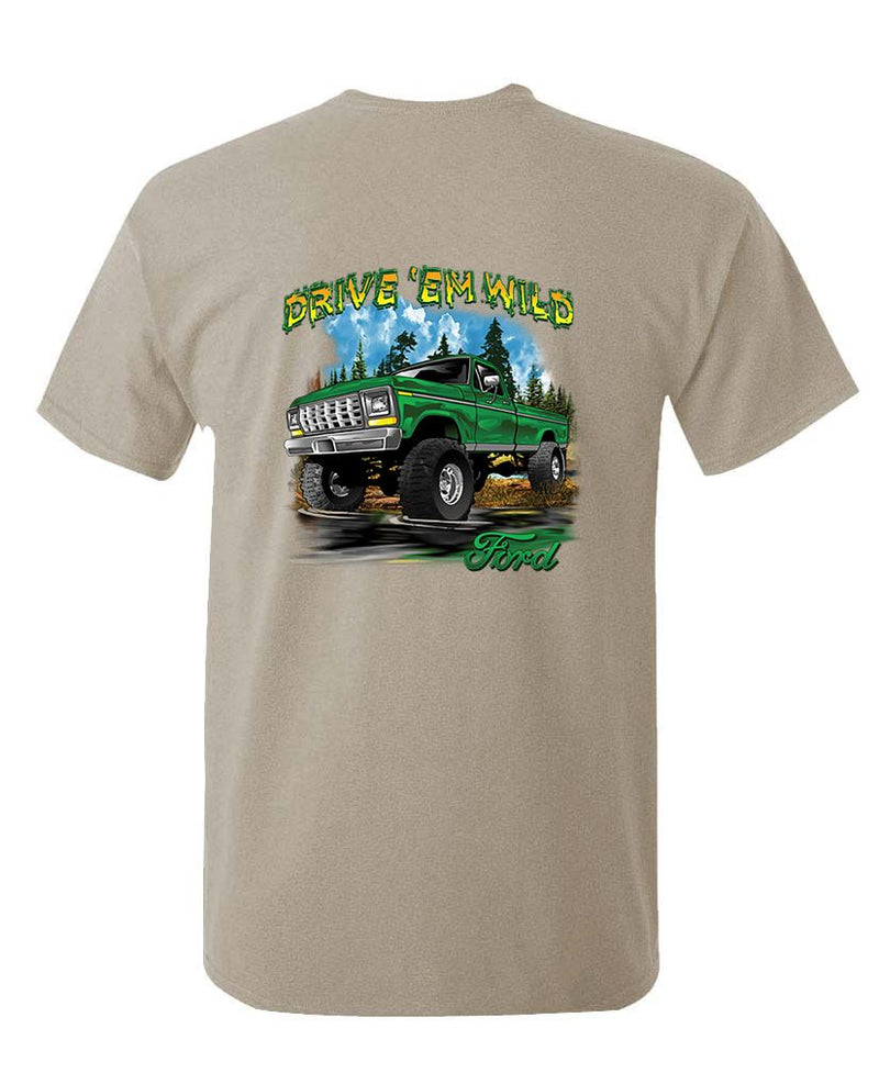 Ford Drive ’Em Wild Truck Unisex Cotton T-Shirt