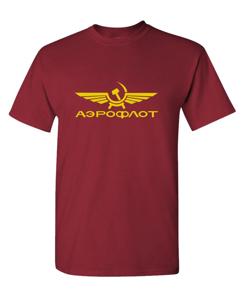 AEROFLOT - retro funny russian airline - Cotton Unisex T-Shirt
