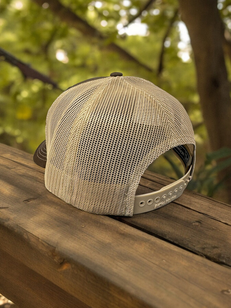 The Goozler American Flag Veteran Unisex Adjustable Snap Back Embroidered Trucker Hat Mens Womens USA Vet Armed Forces Cap