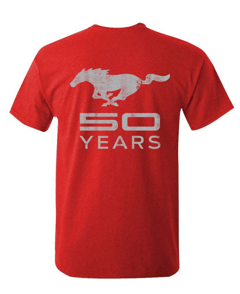 Ford Mustang 50 Years Silver Stripe Unisex T-Shirt
