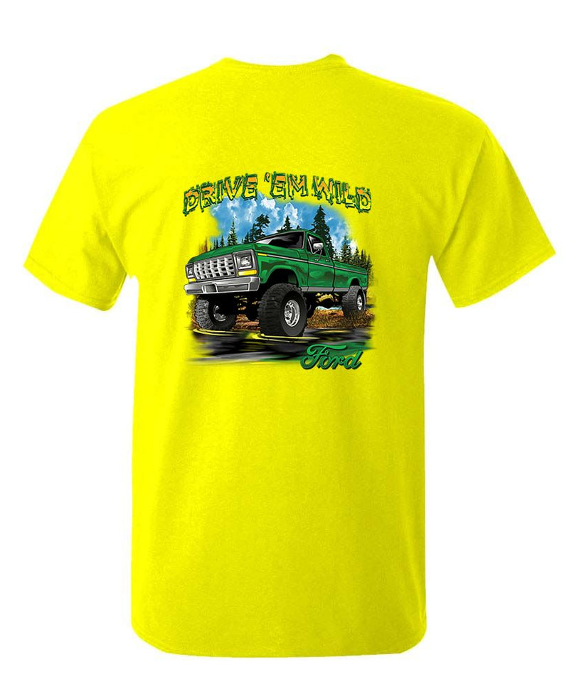Ford Drive ’Em Wild Truck Unisex Cotton T-Shirt