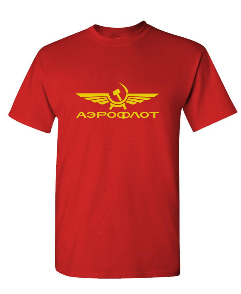 AEROFLOT - retro funny russian airline - Cotton Unisex T-Shirt