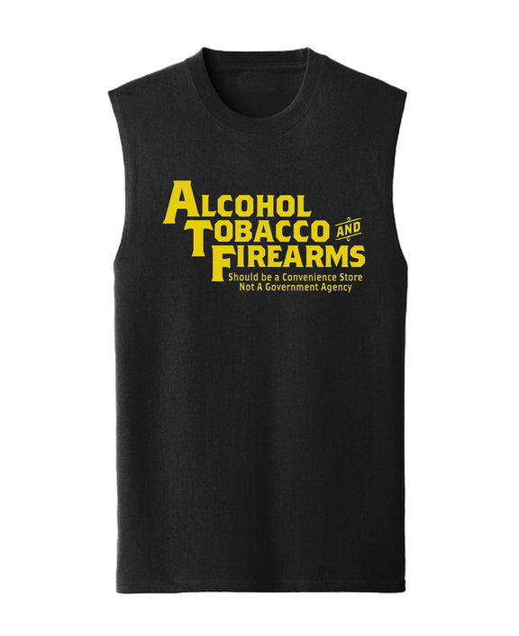 Funny Second Amendment Sleeveless T-Shirt Novelty Tank Top Gun Rights Humor Graphic Tee Men Women - Black