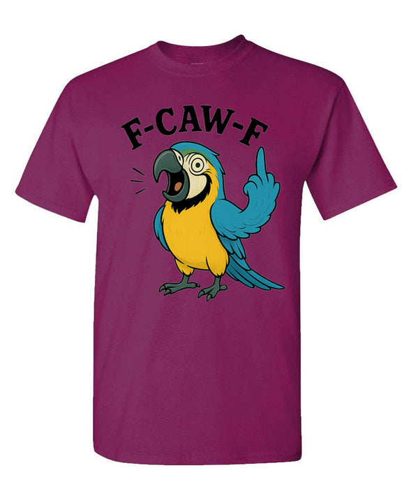 Funny Macaw T-Shirt Parrot Bird Lover Graphic Tee Novelty Gift Joke Sarcastic Humor Men Women - Berry