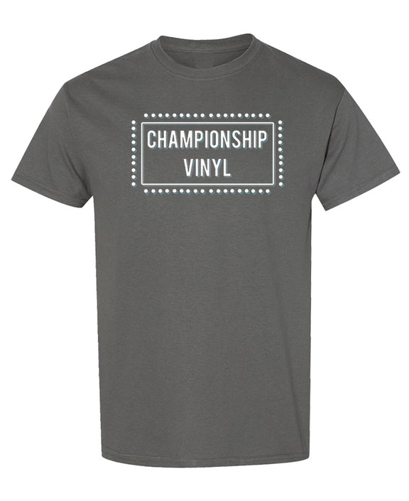 Vinyl Records T-Shirt Retro Music Lover Gift Funny Graphic Novelty Tee Vintage Album Cover Men Women - Charcoal