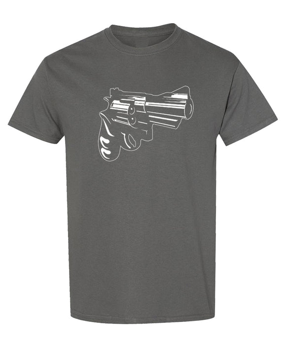 Pistol T-Shirt 38 Special Revolver Gun Rights 2nd Amendment Funny Graphic Tee Gift Men Women - Charcoal