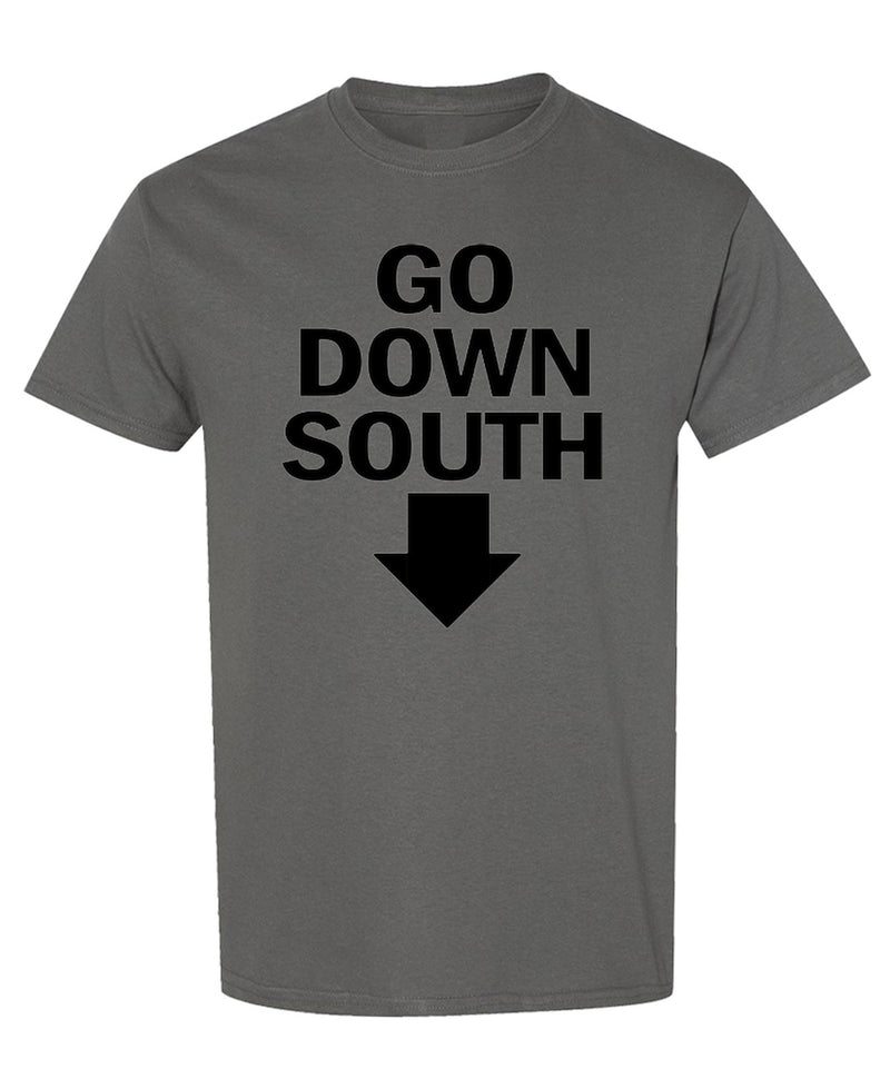 Go Down South T-Shirt Funny Hip Hop Rap Music Graphic Tee Novelty Gift for Men Women - Charcoal