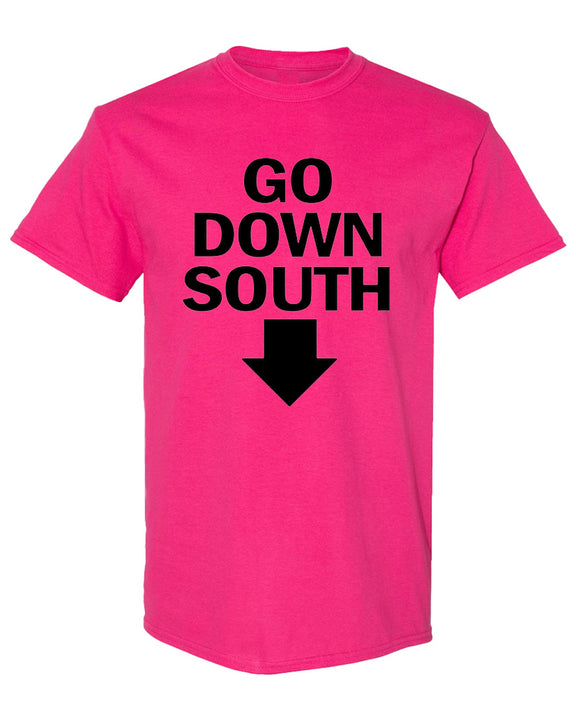 Go Down South T-Shirt Funny Hip Hop Rap Music Graphic Tee Novelty Gift for Men Women - Heliconia