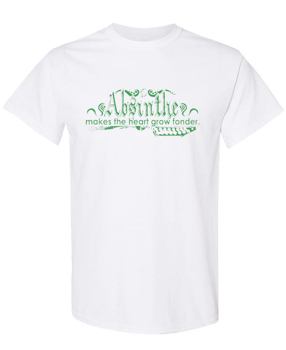 Absinthe Apothecary T-Shirt Funny Vintage Herbal Remedy Gift Tee Drinking Lovers Novelty for Men Women - White