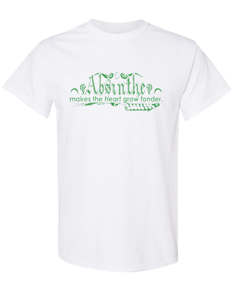 Absinthe Apothecary T-Shirt Funny Vintage Herbal Remedy Gift Tee Drinking Lovers Novelty for Men Women - White