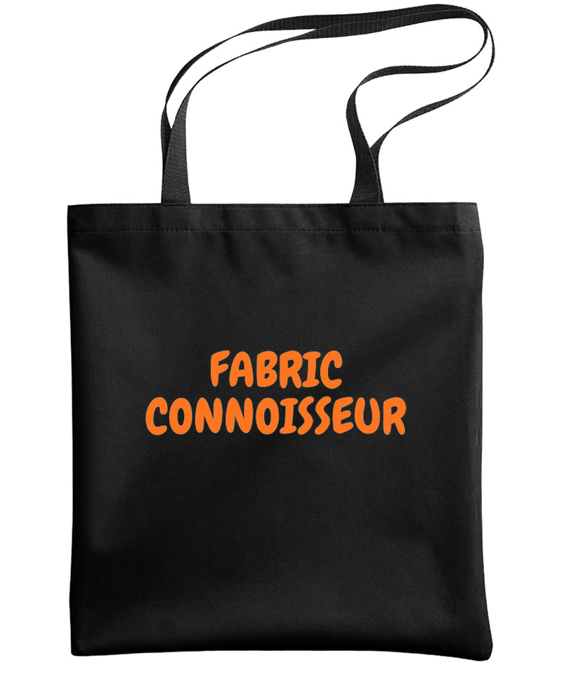 Sewing Tote Bag Funny Quilting Gift for Quilter Seamstress Fabric Lover Craft Room Organizer Women - Black
