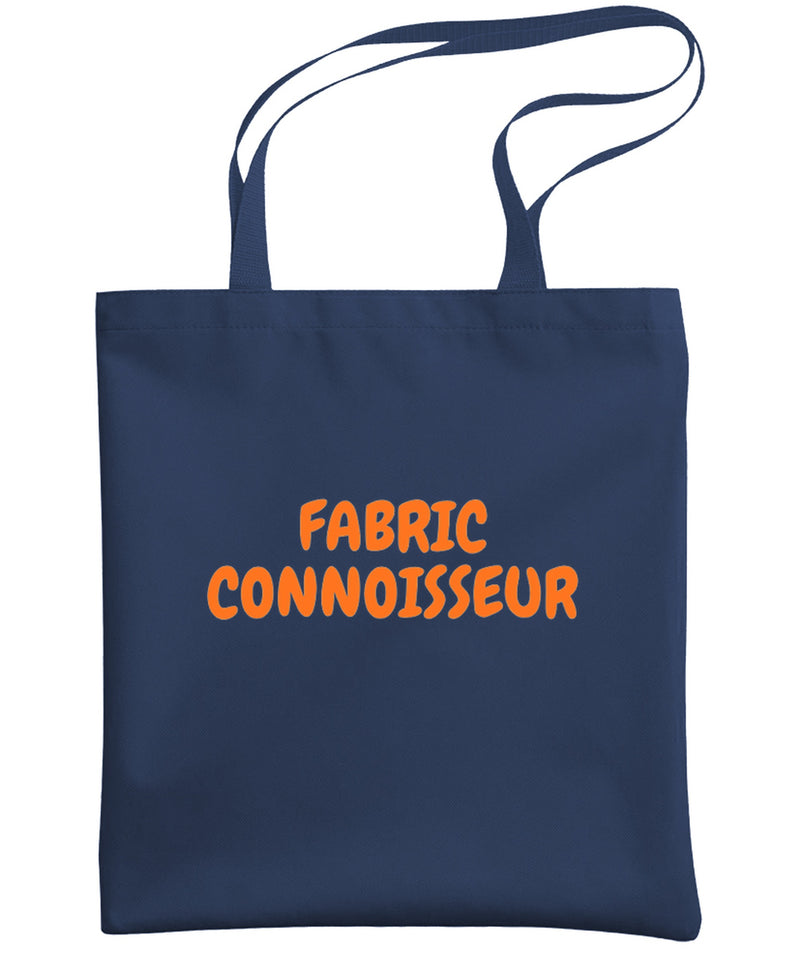 Sewing Tote Bag Funny Quilting Gift for Quilter Seamstress Fabric Lover Craft Room Organizer Women - Navy